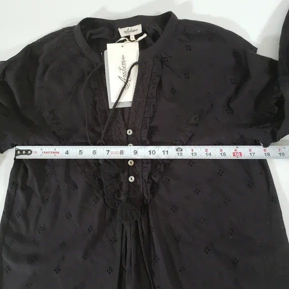 Arnhem Boho Western Prairie Blouse Midnight Black - Picture 13 of 17